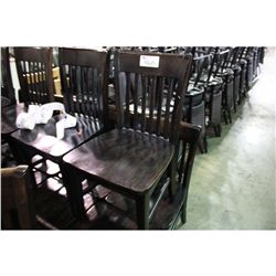 ESPRESSO SLAT BACK RESTAURANT CHAIR