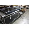 Image 1 : 8'-6" STAINLESS STEEL PREP TABLE