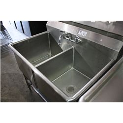 43" LONESTAR DOUBLE STAINLESS STEEL SINK