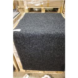 LARGE BLACK RECTANGULAR NON SLIP ENTRANCE CARPET