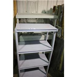 2 PLASTIC SHELVES