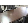 Image 3 : TRADITIONAL DARK WALNUT 6' X 3' BOARDROOM TABLE