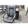 Image 2 : BLACK LEATHER HIBACK EXECUTIVE BOARDROOM CHAIR