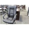 Image 2 : BLACK LEATHER HIBACK EXECUTIVE BOARDROOM CHAIR