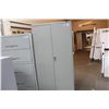 Image 2 : GLOBAL GREY 2 DOOR STORAGE CABINET