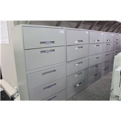 GLOBAL GREY 5 DRW. LATERAL FILE CABINET