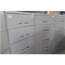 COLE GREY 5 DRW. LATERAL FILE CABINET