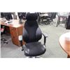 Image 3 : VIVA BLACK ERGONOMIC TASK CHAIR WITH HEADREST AND PUMP UP LUMBAR SUPPORT