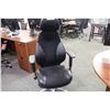 Image 3 : VIVA BLACK ERGONOMIC TASK CHAIR WITH HEADREST AND PUMP UP LUMBAR SUPPORT