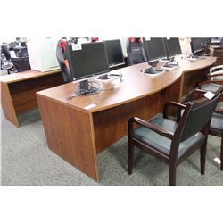 CHERRY BOWFRONT EXECUTIVE DESK