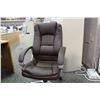 Image 2 : BROWN LEATHER HIBACK EXECUTIVE CHAIR