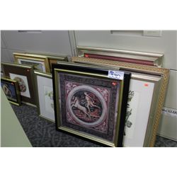 LOT OF 10 ASSORTED FRAMED ART