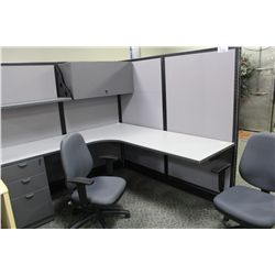 LOTOF 20 GREY 6' X 6' MODULAR OFFICE CUBICLES