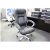 Image 2 : BLACK LEATHER EXECUTIVE HIBACK CHAIR