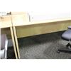 Image 2 : MAPLE BULLET TOP DESK WITH CREDENZA