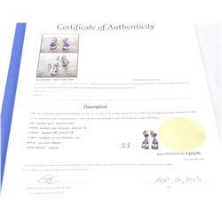 New amethyst and diamond drop earrings