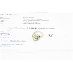 10k gold 6.64carat quartz cocktail ring