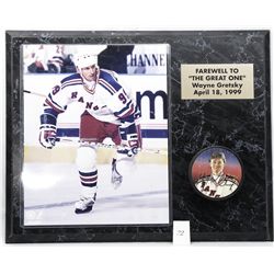 Farewell to the great one wayne gretzky framed