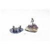 Image 1 : 2 polished stone and amethyst crystal collectors