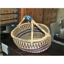 Woven gathering basket