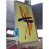 Image 1 : Framed original oil on canvas abstract painting by