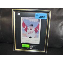 Framed steve iserman redwings artist impressions