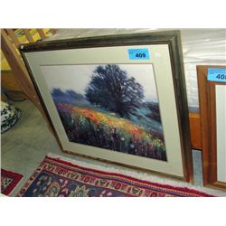 Framed floral print