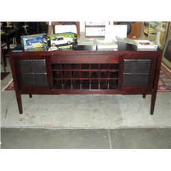Contemporary stained oak sideboard buffet with