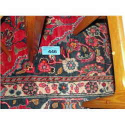 Approx 9F by 12F hand knotted persian area rug