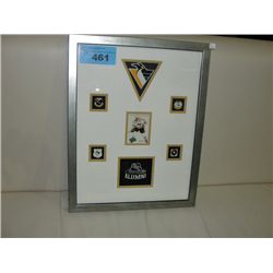 NHL alumni framed pittsburgh penguins display