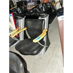 Salon hair washing station chair and sink set