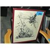 Image 1 : Framed original art print signed by artist