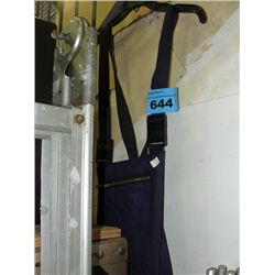 Pair of blue work coveralls