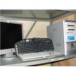 HP computer with HP moniter, keyboard and extra