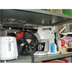 Shelf lot of small kitchen appliance