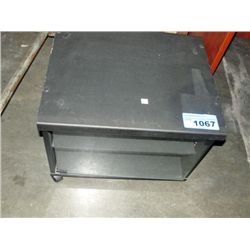 small black entertainment stand