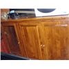 Image 1 : Mahogany finish entertainment center