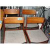 Image 1 : Set of 4 midcentury danish modern teak dining room