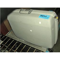 Grey hardshell suit case