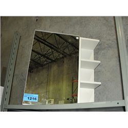 Glass front medicine cabinet