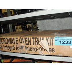Microwave oven trim kit