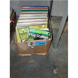 Box of vintage records