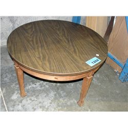 Round arborite top table