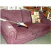 Image 1 : Contemporary purple hideabed sofa