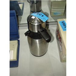 Stainless steel coffee pump carafe