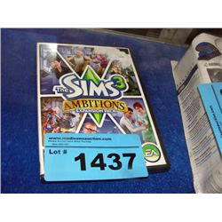 PC game the Sims 3 ambitions expansion pack