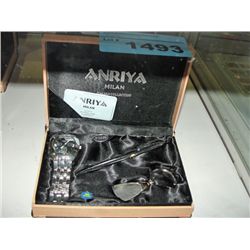 Anriya milan italian collection watch pen and key
