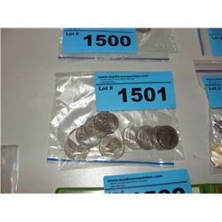 Bag of US 50cent coins