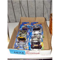 Box full of hotwheels collectors cars