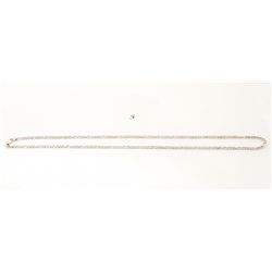 Mans .925 Silver Figaro Necklace